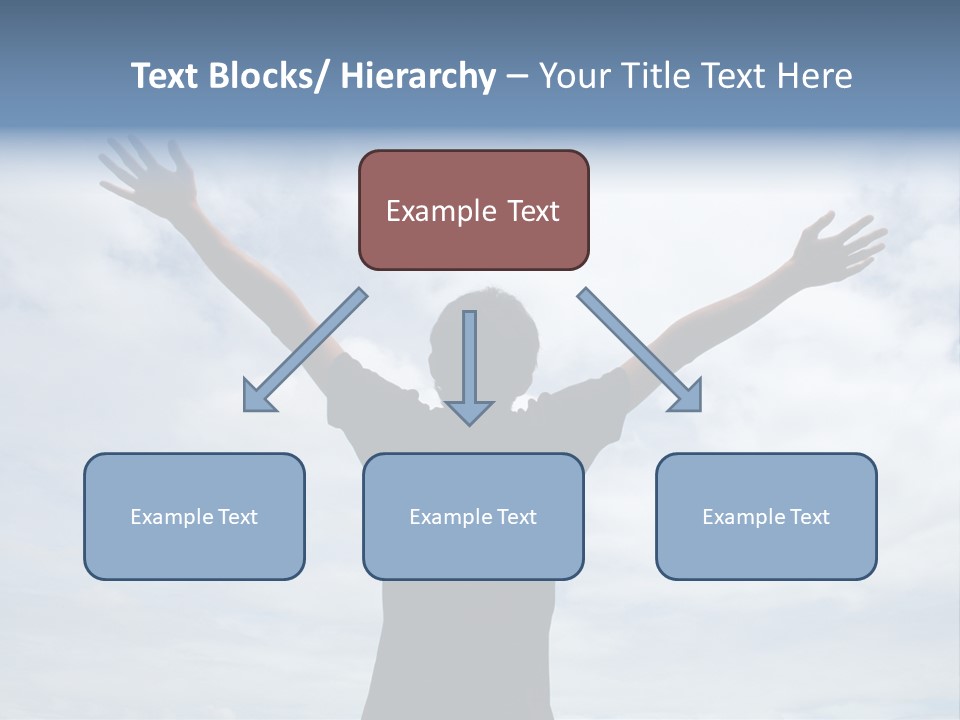 Relaxing With Sky Background (Abstract) PowerPoint Template