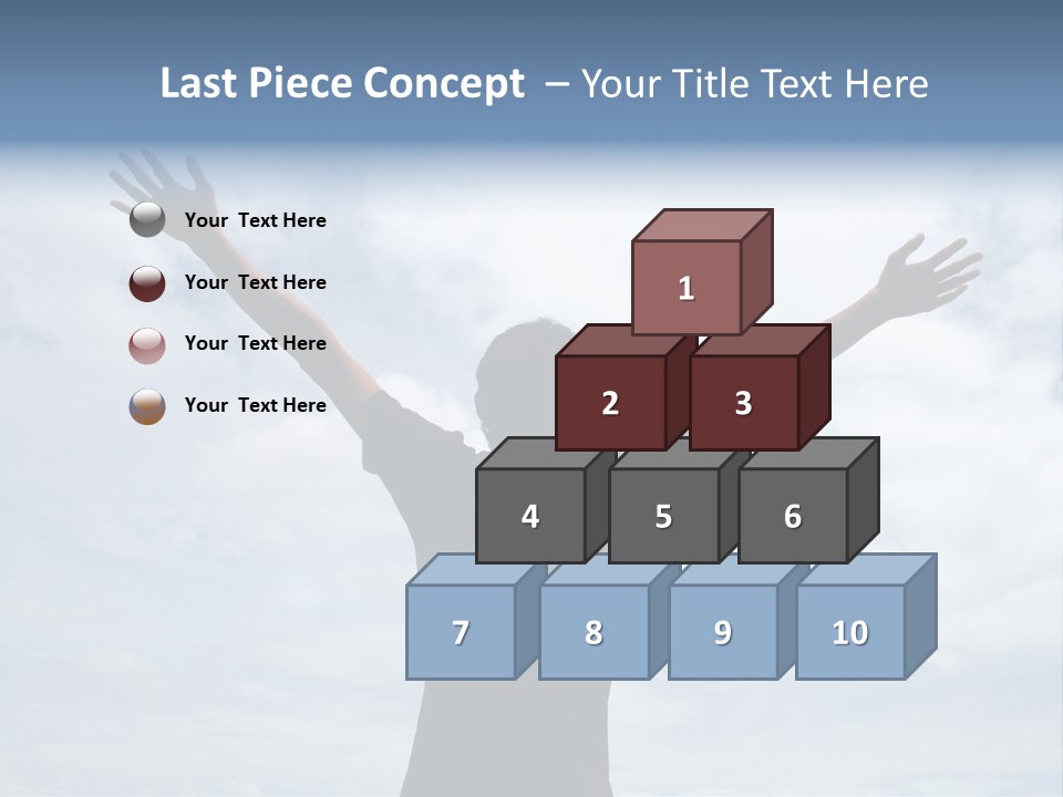 Relaxing With Sky Background (Abstract) PowerPoint Template