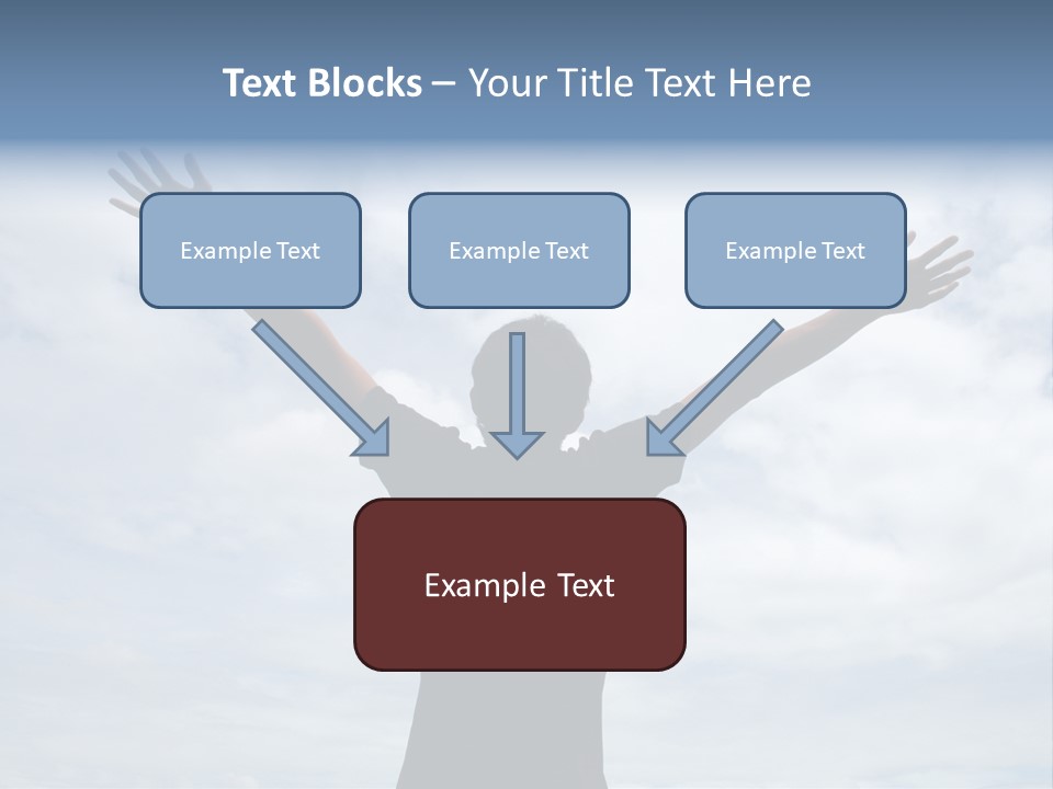 Relaxing With Sky Background (Abstract) PowerPoint Template