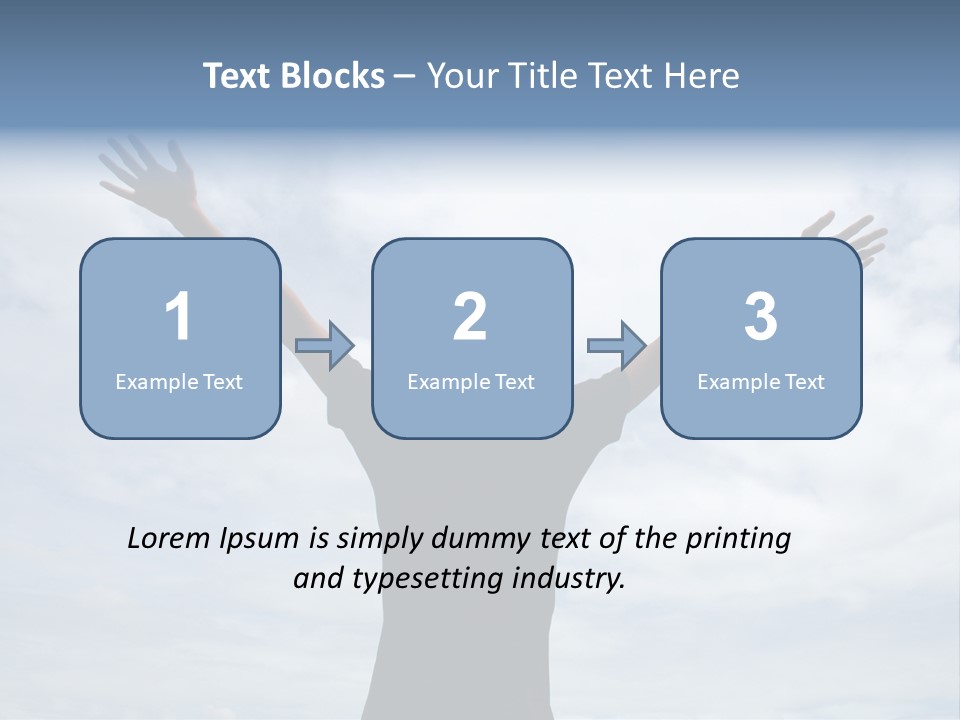 Relaxing With Sky Background (Abstract) PowerPoint Template