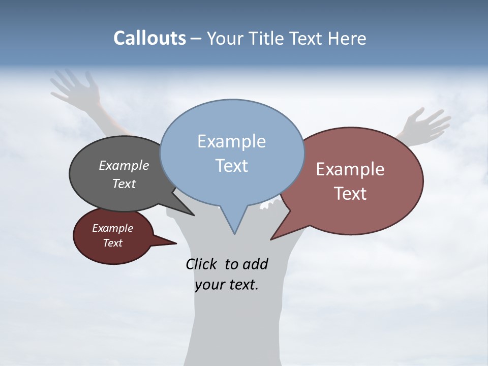 Relaxing With Sky Background (Abstract) PowerPoint Template