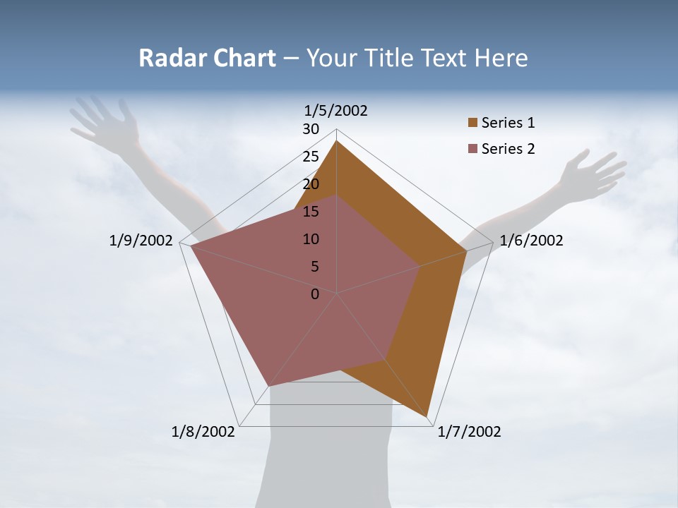 Relaxing With Sky Background (Abstract) PowerPoint Template