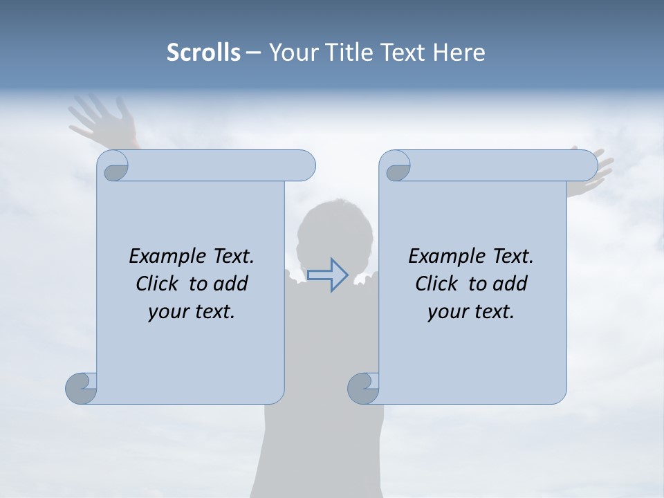Relaxing With Sky Background (Abstract) PowerPoint Template