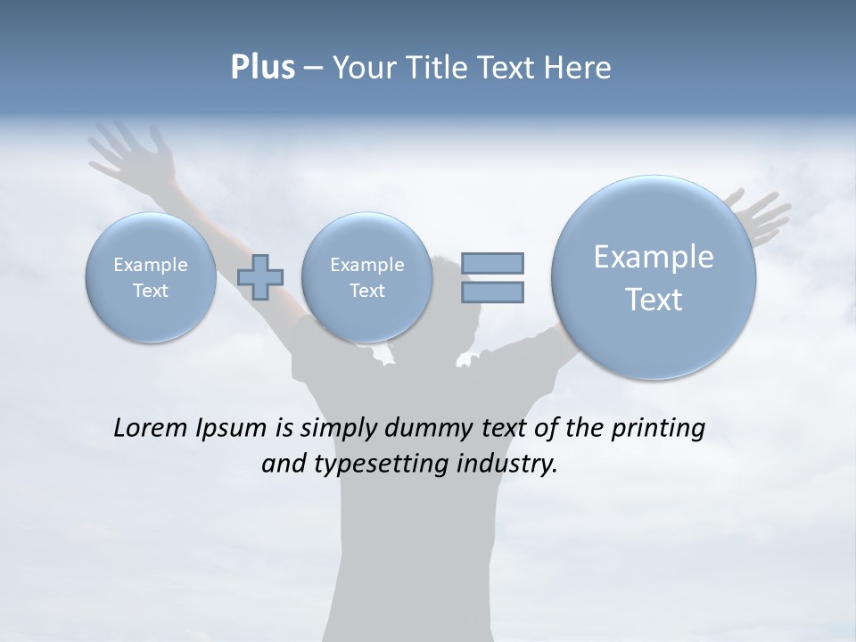 Relaxing With Sky Background (Abstract) PowerPoint Template
