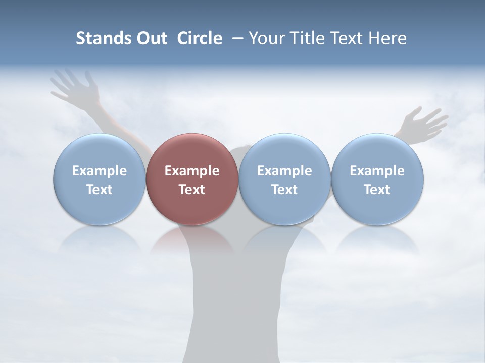 Relaxing With Sky Background (Abstract) PowerPoint Template