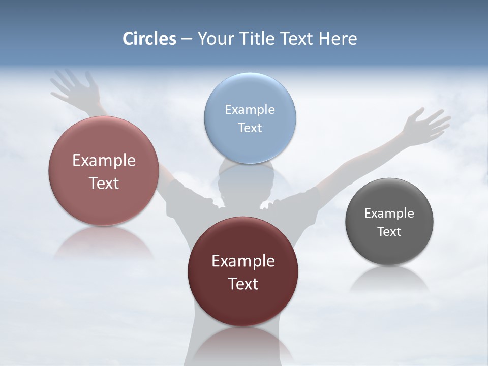 Relaxing With Sky Background (Abstract) PowerPoint Template