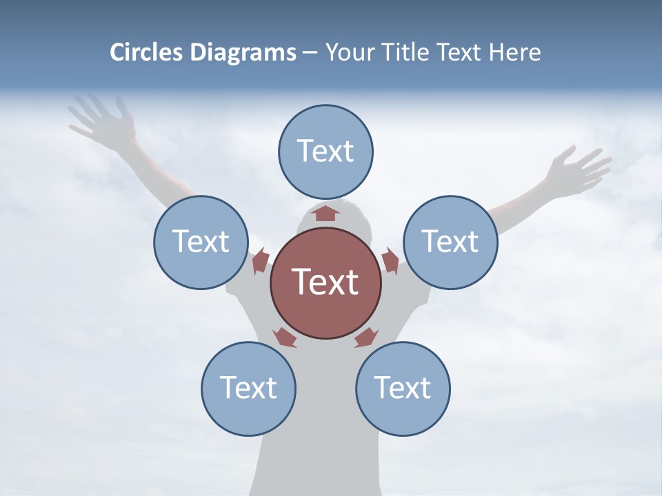 Relaxing With Sky Background (Abstract) PowerPoint Template