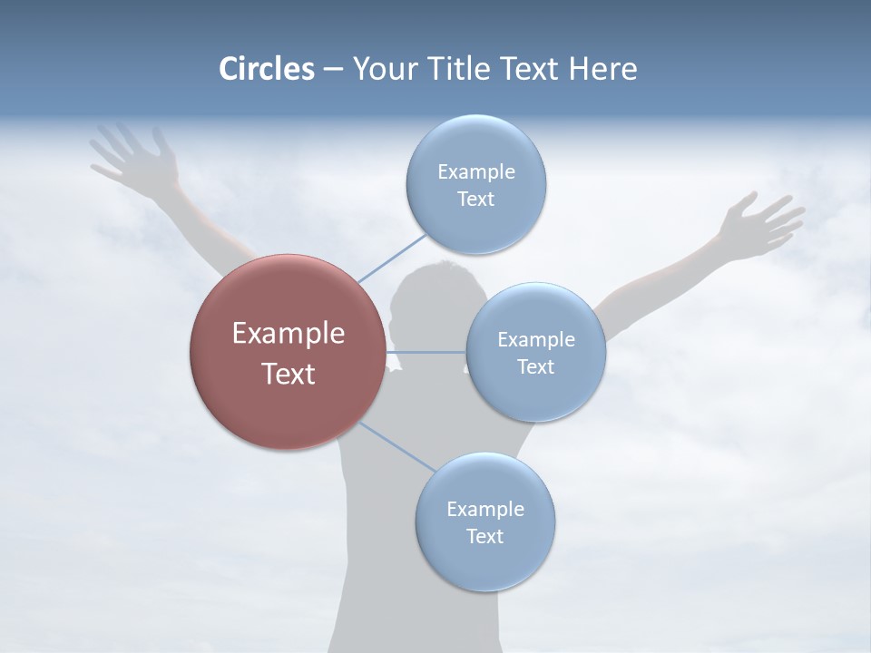 Relaxing With Sky Background (Abstract) PowerPoint Template