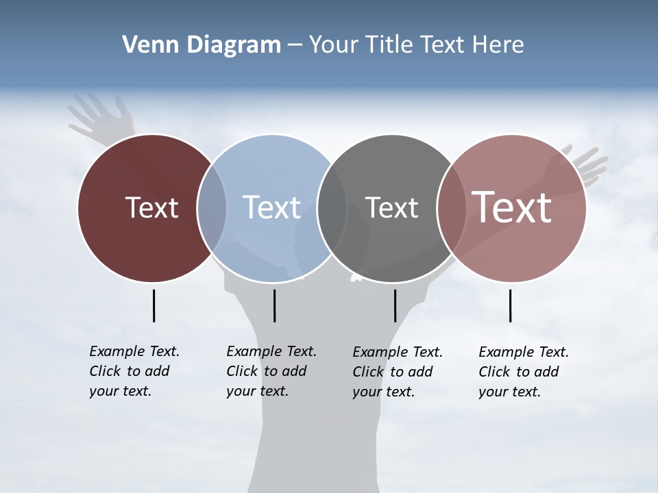 Relaxing With Sky Background (Abstract) PowerPoint Template