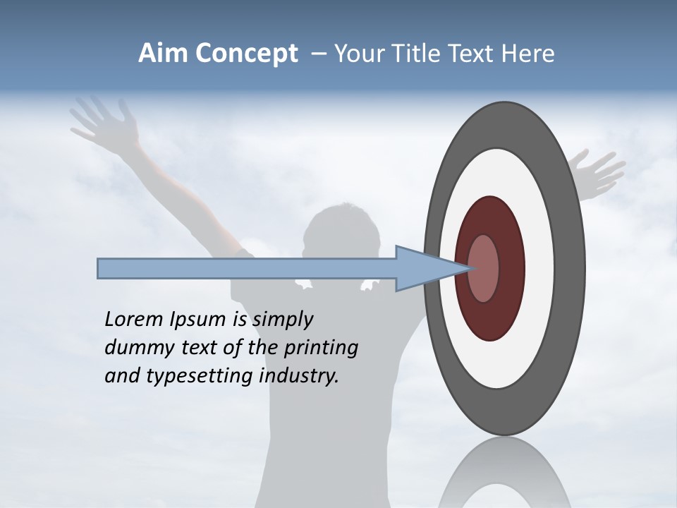 Relaxing With Sky Background (Abstract) PowerPoint Template