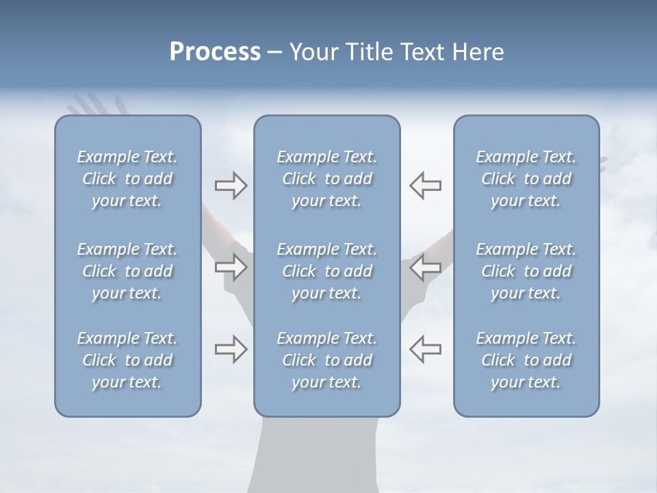 Relaxing With Sky Background (Abstract) PowerPoint Template