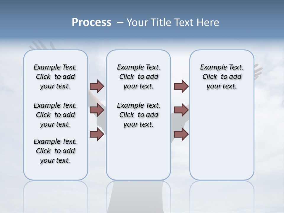 Relaxing With Sky Background (Abstract) PowerPoint Template