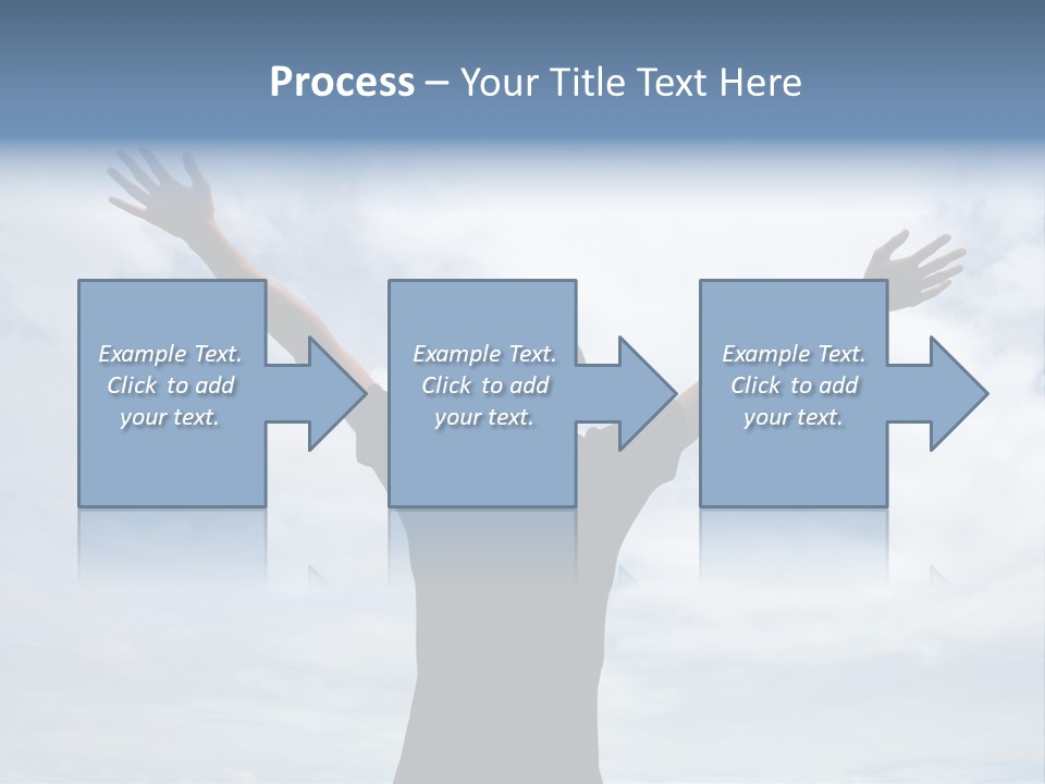 Relaxing With Sky Background (Abstract) PowerPoint Template