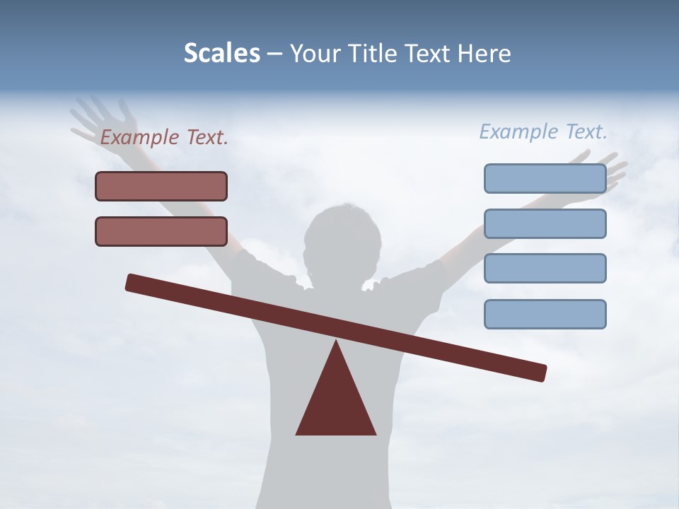Relaxing With Sky Background (Abstract) PowerPoint Template