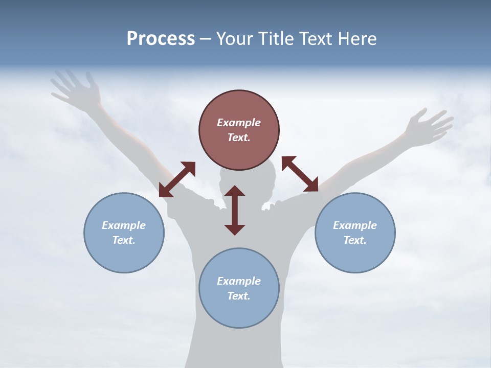 Relaxing With Sky Background (Abstract) PowerPoint Template