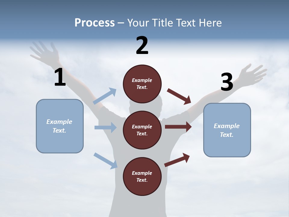 Relaxing With Sky Background (Abstract) PowerPoint Template