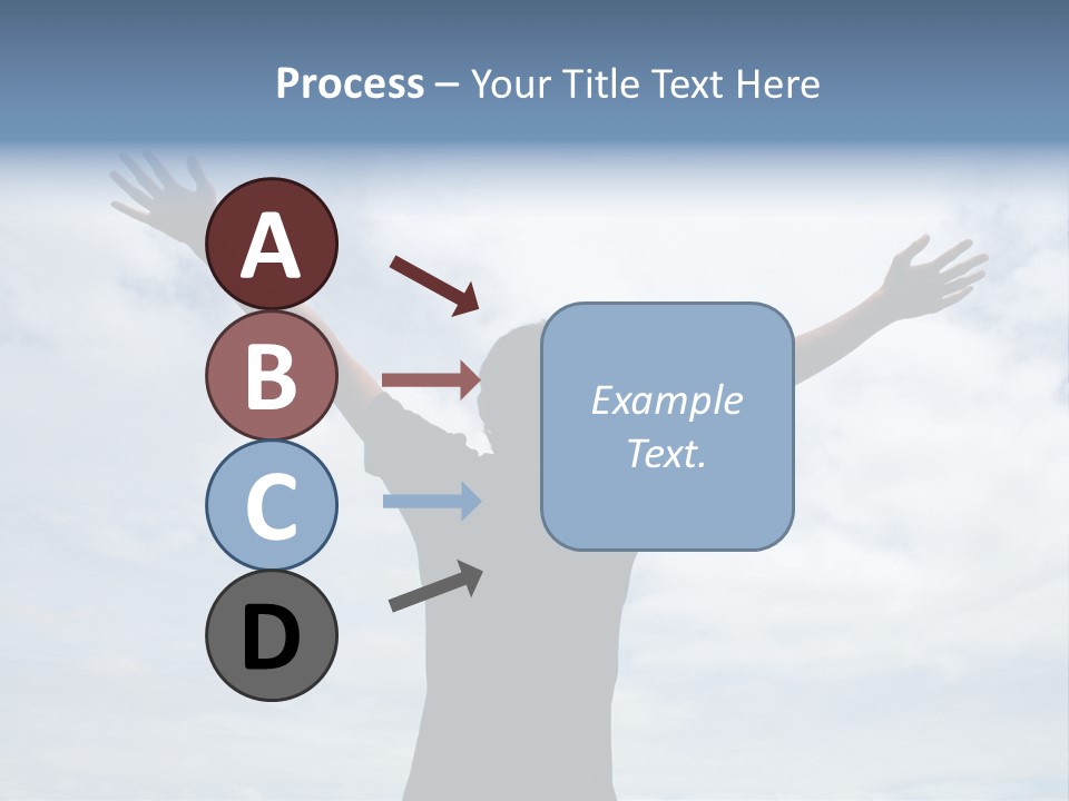Relaxing With Sky Background (Abstract) PowerPoint Template