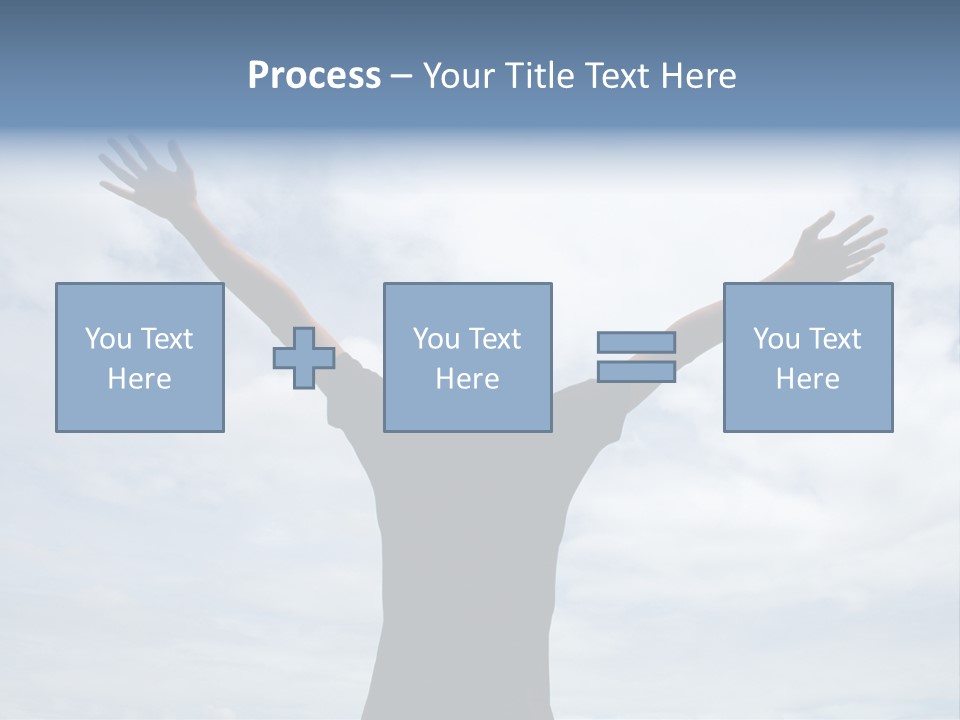 Relaxing With Sky Background (Abstract) PowerPoint Template
