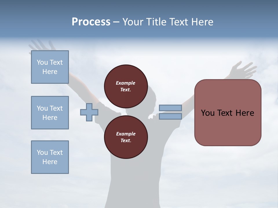 Relaxing With Sky Background (Abstract) PowerPoint Template