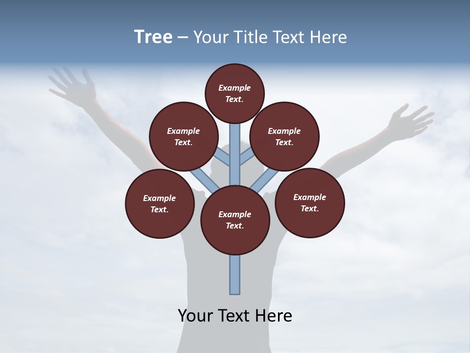 Relaxing With Sky Background (Abstract) PowerPoint Template