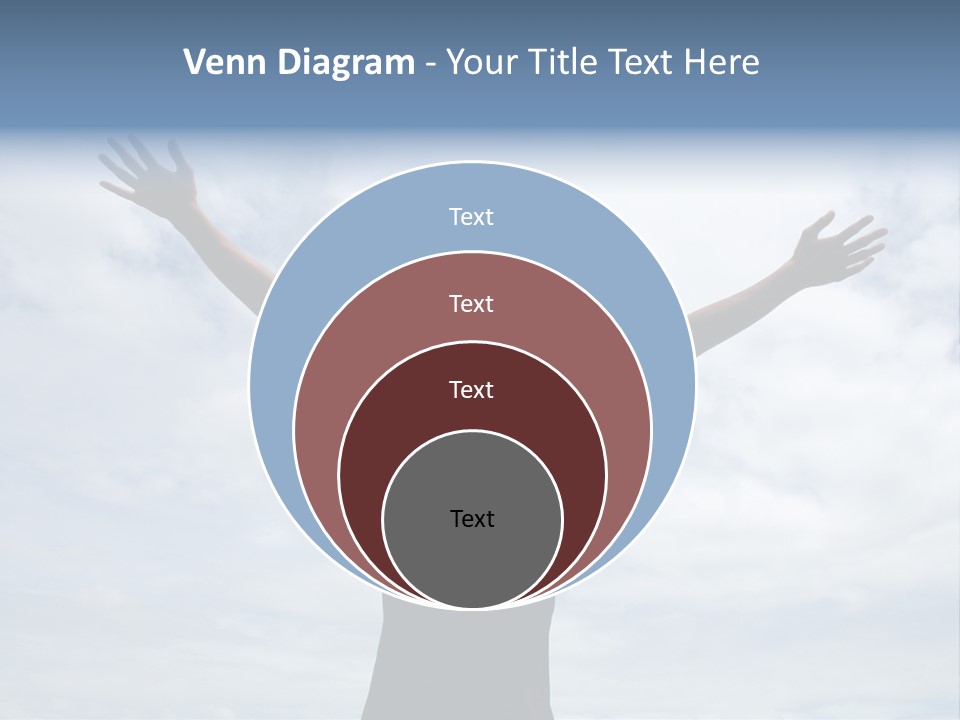 Relaxing With Sky Background (Abstract) PowerPoint Template