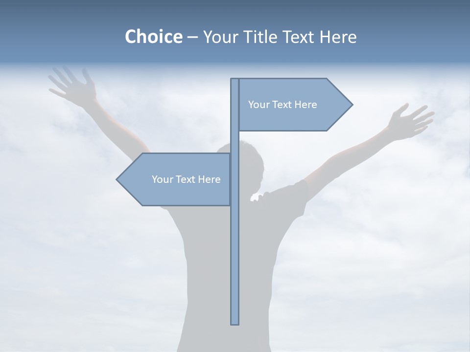 Relaxing With Sky Background (Abstract) PowerPoint Template