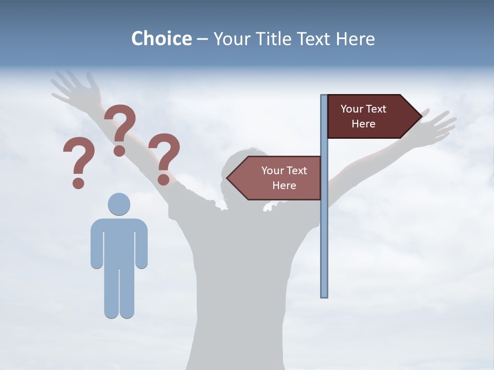 Relaxing With Sky Background (Abstract) PowerPoint Template