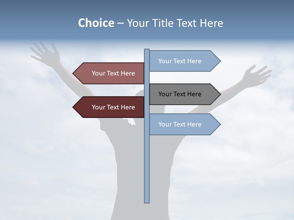 Relaxing With Sky Background (Abstract) PowerPoint Template