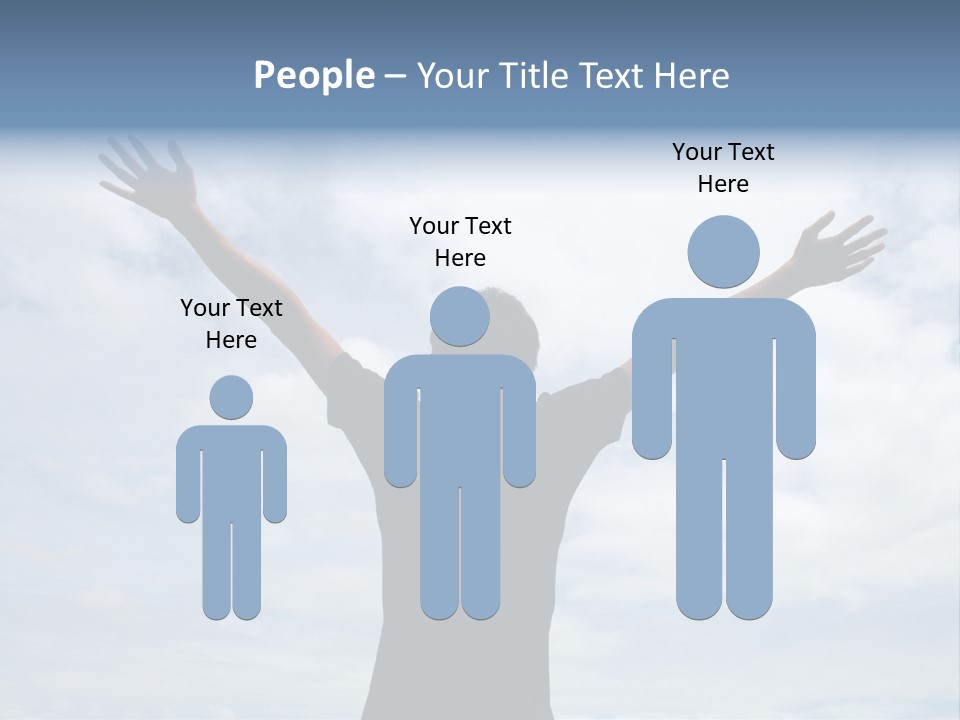 Relaxing With Sky Background (Abstract) PowerPoint Template