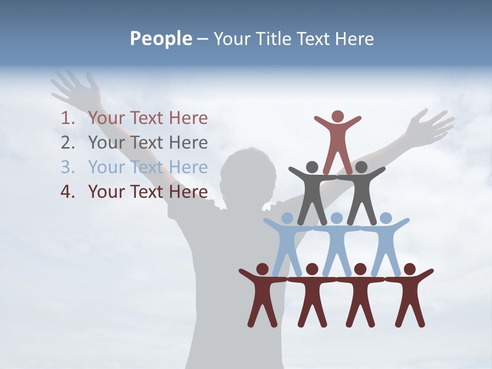 Relaxing With Sky Background (Abstract) PowerPoint Template