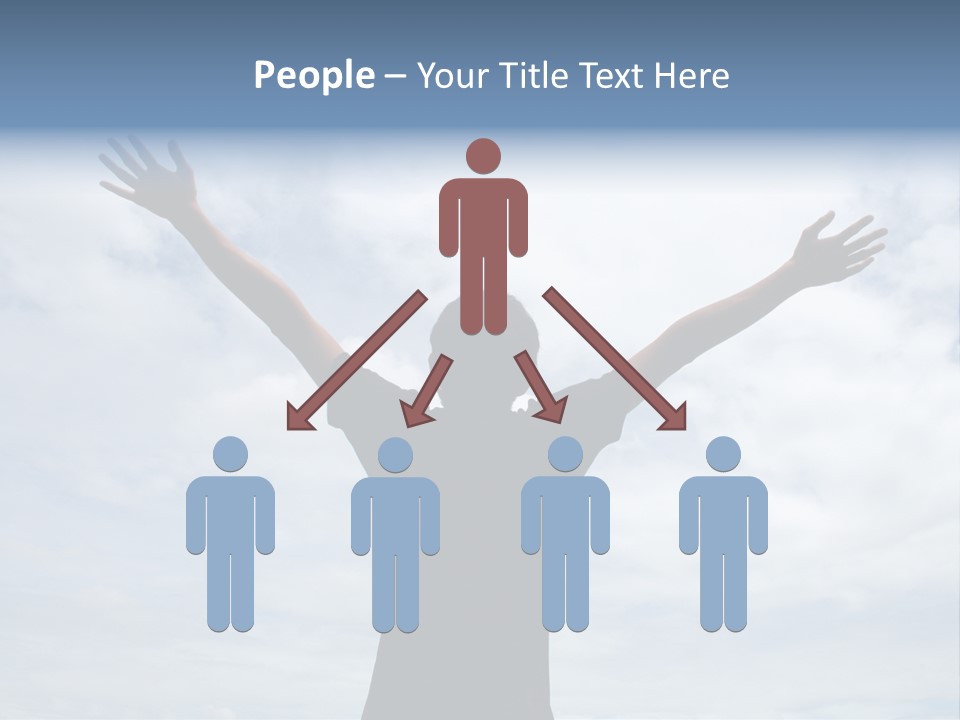 Relaxing With Sky Background (Abstract) PowerPoint Template