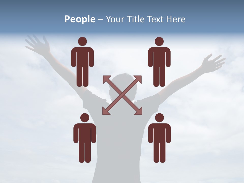 Relaxing With Sky Background (Abstract) PowerPoint Template