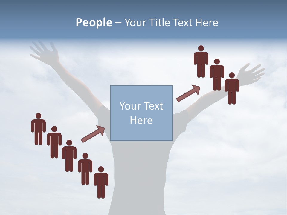 Relaxing With Sky Background (Abstract) PowerPoint Template