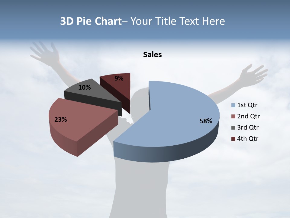 Relaxing With Sky Background (Abstract) PowerPoint Template