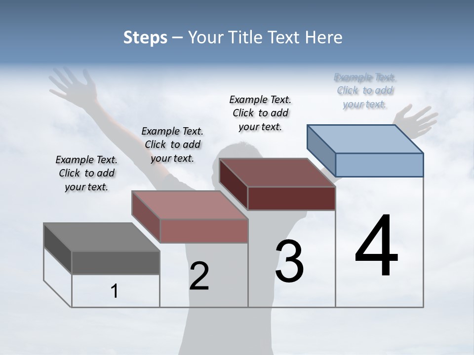 Relaxing With Sky Background (Abstract) PowerPoint Template