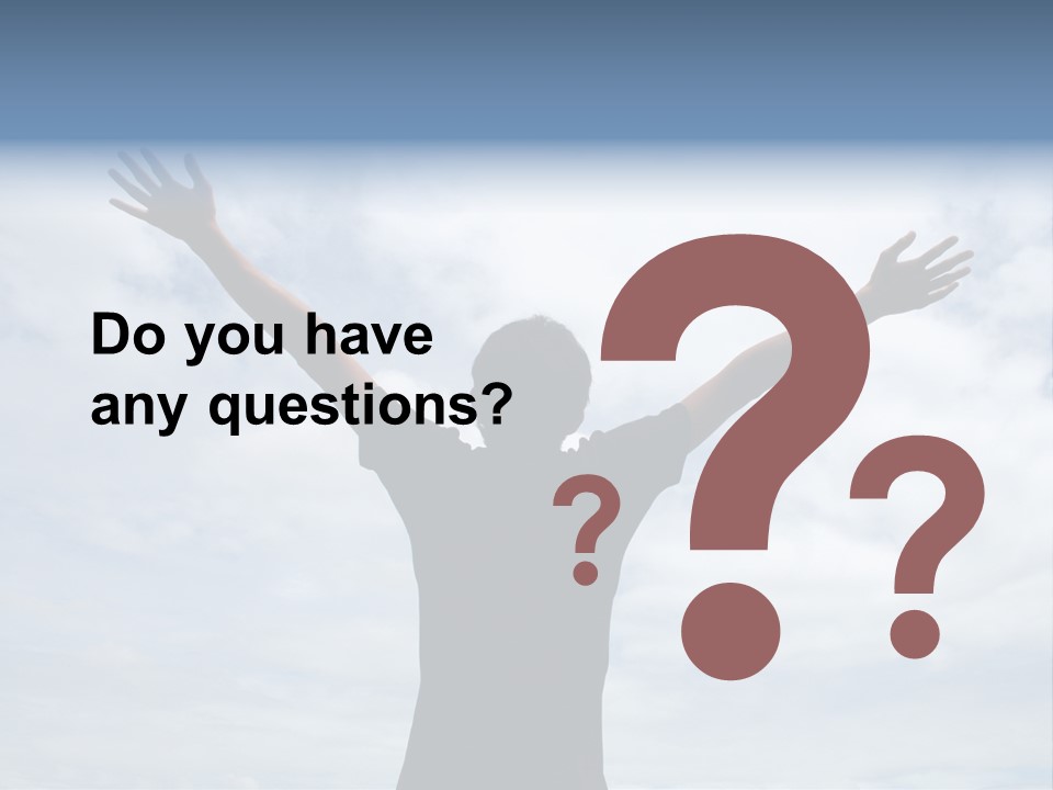 Relaxing With Sky Background (Abstract) PowerPoint Template