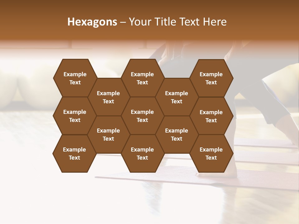 Caucasian Prime  Females In Yoga Class. PowerPoint Template