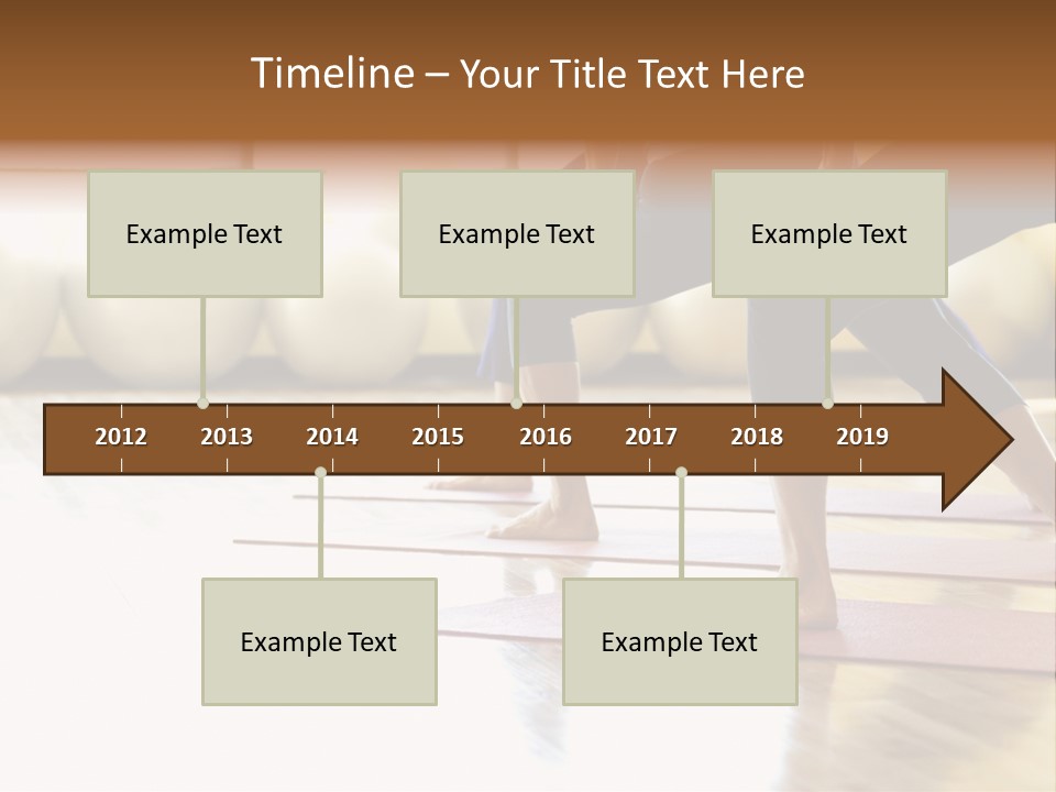 Caucasian Prime  Females In Yoga Class. PowerPoint Template