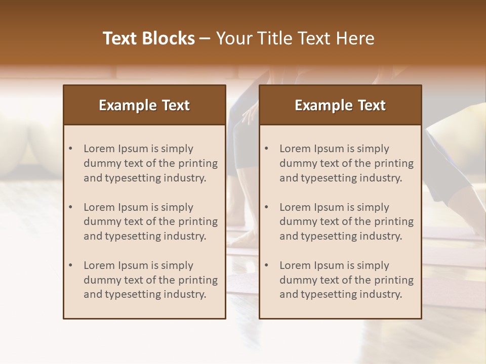 Caucasian Prime  Females In Yoga Class. PowerPoint Template