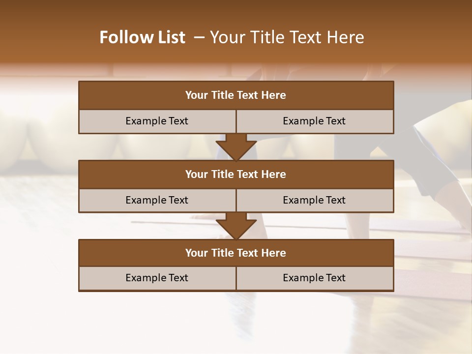 Caucasian Prime  Females In Yoga Class. PowerPoint Template