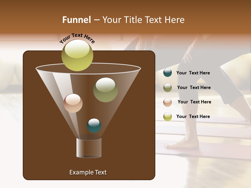 Caucasian Prime  Females In Yoga Class. PowerPoint Template