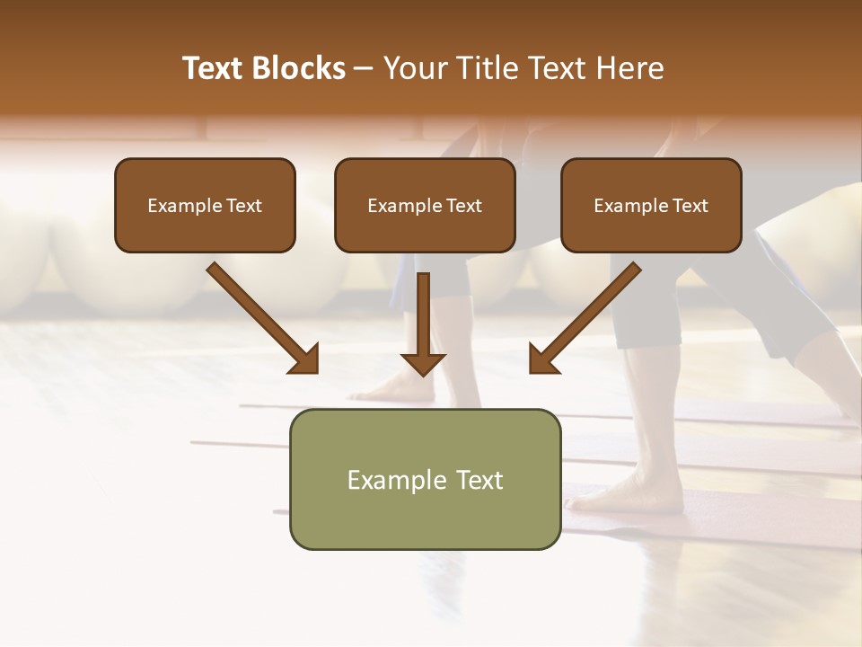 Caucasian Prime  Females In Yoga Class. PowerPoint Template