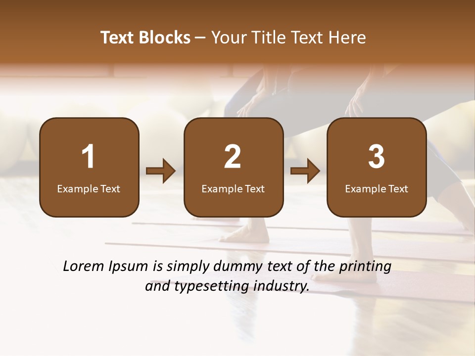 Caucasian Prime  Females In Yoga Class. PowerPoint Template