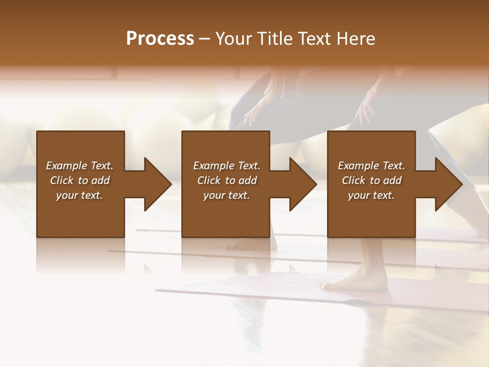 Caucasian Prime  Females In Yoga Class. PowerPoint Template