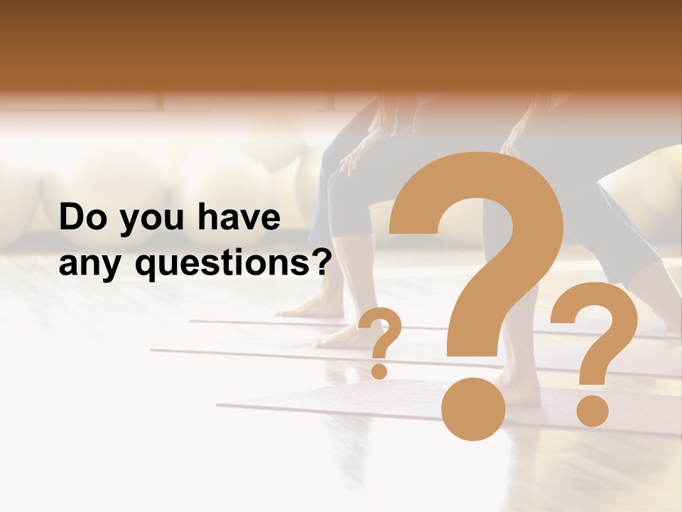 Caucasian Prime  Females In Yoga Class. PowerPoint Template