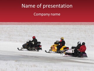 Snow Mobiles PowerPoint Template