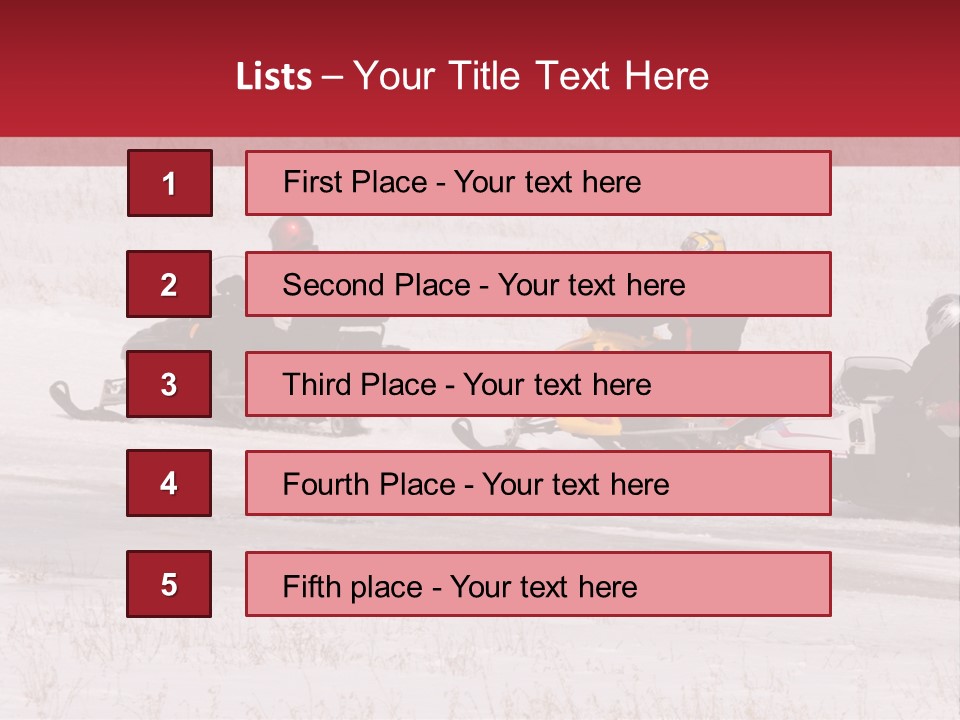 Snow Mobiles PowerPoint Template