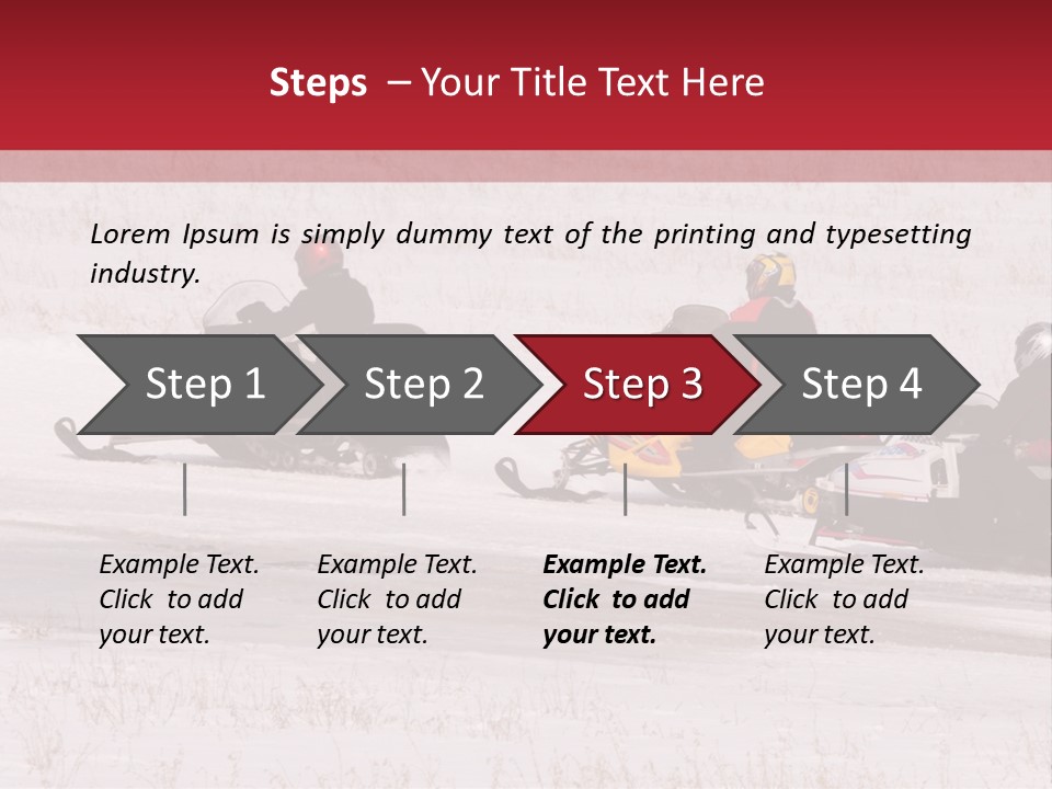 Snow Mobiles PowerPoint Template