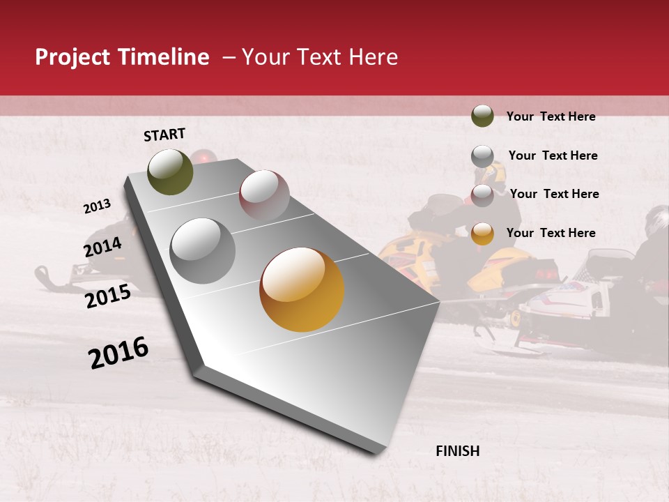 Snow Mobiles PowerPoint Template