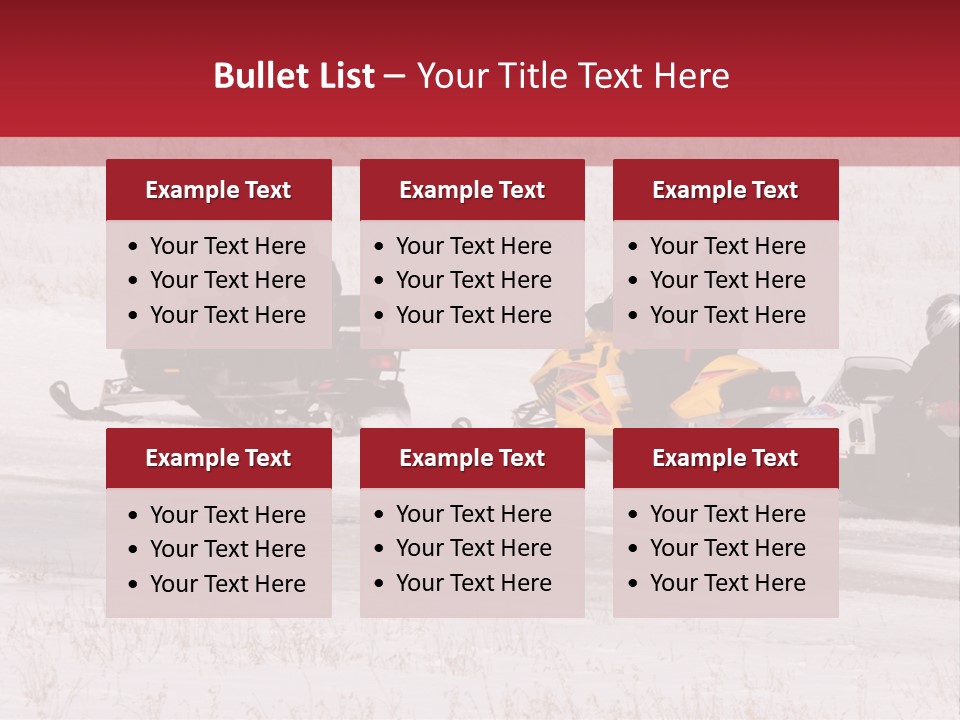 Snow Mobiles PowerPoint Template